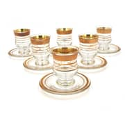 12pcs Tea Set Gold Decor Assorted