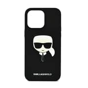 Karl Lagerfeld Saffiano Karl'S Head Patch Hard Case For Iphone 14 Pro Max Black Karl Lagerfeld Saffiano Karl'S Head Patch Hard Case For Iphone 14 Pro Max Black
