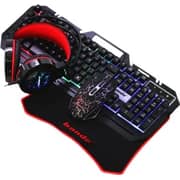 Banda G11 Computer Combo Set, Gaming Keyboard + Mouse + Mouse Pad + Headset Set For Laptop Pc Games And Work