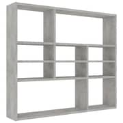 vidaXL Wall Shelf Concrete Grey 90x16x78 cm Engineered Wood vidaXL Wall Shelf Concrete Grey 90x16x78 cm Engineered Wood