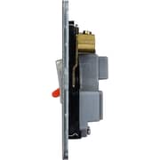 Schneider Ultimate Stainless Steel Screwless Flat Plate 45A + 13A Cooker Control Unit & Socket Black Insert Schneider Ultimate Stainless Steel Screwless Flat Plate 45A + 13A Cooker Control Unit & Socket Black Insert