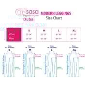 SASA Ladies High Waist Modern Legging Pure Cotton Black X