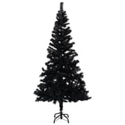 vidaXL Artificial Christmas Tree with Stand Black 120 cm PVC vidaXL Artificial Christmas Tree with Stand Black 120 cm PVC