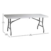 Class CLDNBM09 Centerfold Folding Table 6-Feet White