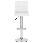 Vidaxl Bar Stool White Faux Leather