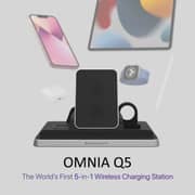 Adam Elements OMNIA Q5 5-in-1 Wireless Charging Station Black