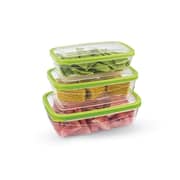 Elegant Rectangular Food Saver (Set Of 3) (1,2 L + 1,8 L + 2,7 L) Elegant Rectangular Food Saver (Set Of 3) (1,2 L + 1,8 L + 2,7 L)