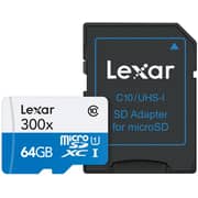 Lexar LSDMI64GB1EU300A High Speed Micro SDXC UHS1 300x 64GB Lexar LSDMI64GB1EU300A High Speed Micro SDXC UHS1 300x 64GB