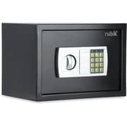 Rubik Safe Box With Key And Pin Code Keypad A4 Documents Size Security Safety Locker (size 35x25x25cm) Black