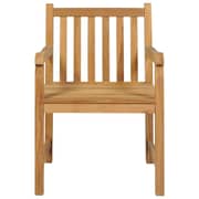 vidaXL 3 Piece Garden Dining Set Solid Teak Wood vidaXL 3 Piece Garden Dining Set Solid Teak Wood