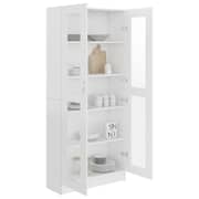 vidaXL Vitrine Cabinet White 82.5x30.5x185.5 cm Engineered Wood vidaXL Vitrine Cabinet White 82.5x30.5x185.5 cm Engineered Wood