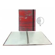 Senfort 92362 Wire-O Displaybook 30 Pocket With Divider Red Atlantic Senfort 92362 Wire-O Displaybook 30 Pocket With Divider Red Atlantic