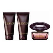 Versace Crystal Noir Gift Set For Women (Crystal Noir EDT 50ml + 50ml Body Lotion + 50ml Shower Gel)