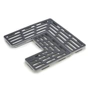Joseph Joseph Sinksaver Adjustable Sink Protector Mat Two Grid Sections Fits Different Drain Positions Non-Slip, Gray