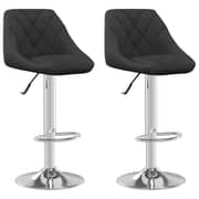 Vidaxl Bar Stool 2 Pcs Black Velvet Vidaxl Bar Stool 2 Pcs Black Velvet