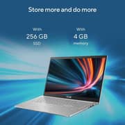 Asus Vivobook 15 (2020) Laptop - 11th Gen / Intel Core i3-1115G4 / 15.6inch FHD / 256GB SSD / 4GB RAM / Shared Intel UHD Graphics / Windows 11 Home / English & Arabic Keyboard / Black / Middle East Version - [X1500EA-BQ2626W]
