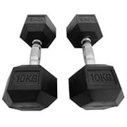 Miracle Fitness 10kg Hex Dumbbell - 2 Pieces Miracle Fitness 10kg Hex Dumbbell - 2 Pieces