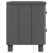 vidaXL Bedside Cabinets HAMAR 2 pcs Dark Grey 40x35x44.5 cm Solid Wood