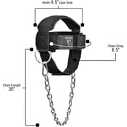 ULTIMAX Neck Harness for Weight Lifting Neck Workout Builder Equipment for Training Gym Exerciser Head Harness Injury Recovery Adjustable Long Steel Chain and D-Rings Strap Improve Muscle Strength ULTIMAX Neck Harness for Weight Lifting Neck Workout Builder Equipment for Training Gym Exerciser Head Harness Injury Recovery Adjustable Long Steel Chain and D-Rings Strap Improve Muscle Strength
