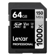 Lexar 64GB Professional 1000x UHS-II SDHC Memory Card LSD64GCRBNA1000 Lexar 64GB Professional 1000x UHS-II SDHC Memory Card LSD64GCRBNA1000