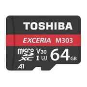 Toshiba 64GB EXCERIA M303 microSD UHS-I U3 Class10 V30 A1 micro SD Card 98MB/s