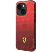 Ferrari Gradient TPU Scuderia Case Red With Dyed Bumper iphone 14