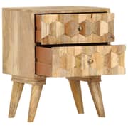 vidaXL Bedside Cabinet 40x30x50 cm Solid Mango Wood