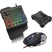 Trands One Handed Keyboard/Mouse Black Trands One Handed Keyboard/Mouse Black