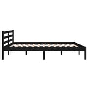 vidaXL Day Bed Solid Wood Pine 160x200 cm King Size Black vidaXL Day Bed Solid Wood Pine 160x200 cm King Size Black