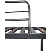 Karnak Bunk Bed Metal Frame Safety Rails, Built-in Ladder Black Karnak Bunk Bed Metal Frame Safety Rails, Built-in Ladder Black