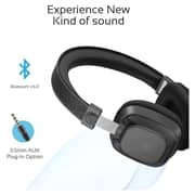 Promate Premium On-Ear Wireless Stereo Headset with Music Playback Controls Black