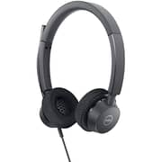 Dell WH3022 Wired On Ear Pro Stereo Headset Black