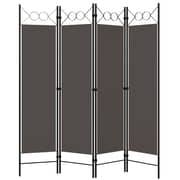 Vidaxl 4-panel Room Divider Anthracite 160x180 Cm Vidaxl 4-panel Room Divider Anthracite 160x180 Cm