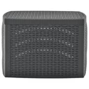 vidaXL Side Table Anthracite 54x54x36.5 cm Plastic