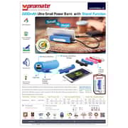 Promate Ultra Small Power Bank White With Stand Function 2200mAh - RELIEFMATE-2