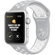 Apple Watch Nike+ - 42mm Silver Aluminium Case with Flat Silver/White Nike Sport Band Apple Watch Nike+ - 42mm Silver Aluminium Case with Flat Silver/White Nike Sport Band