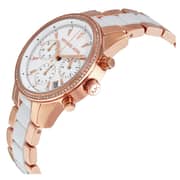 Michael Kors Ritz Quartz Chronograph White Dial Ladies Watch