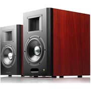 Edifier Air Pulse A300 Pro Cherry Wood Styling Dual Active Bookshelf Speaker