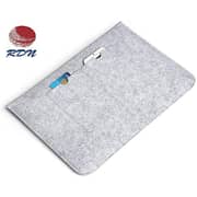 RDN Tablet Pouch Case Bag, Wool Soft Protective Laptop Sleeve Grey