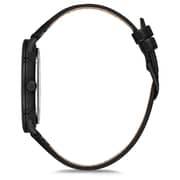 Omax Dome Series Black Leather Analog Watch For Men DC001M22Y