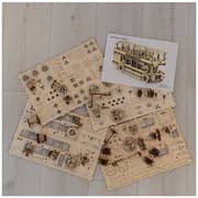 Wooden City London Bus 3D Mechanical Model
