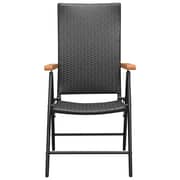 Vidaxl Garden Chairs 4 Pcs Poly Rattan Black Vidaxl Garden Chairs 4 Pcs Poly Rattan Black