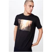 Cotton On Tbar Photo T-Shirt Black Large Cotton On Tbar Photo T-Shirt Black Large