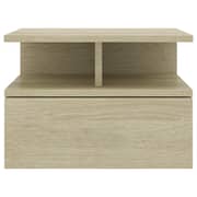 vidaXL Floating Nightstands 2 pcs Sonoma Oak 40x31x27cm Engineered Wood vidaXL Floating Nightstands 2 pcs Sonoma Oak 40x31x27cm Engineered Wood