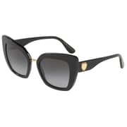 Dolce And Gabbana Black Plastic Women DG4359-501/8G-52 Sunglasses