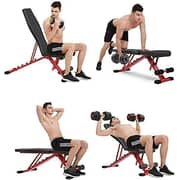 ULTIMAX Multifunction Weight Bench ab Bench, Incline Decline Foldable Weight Lifting Bench Adjustable Sit Up Bench for Home, roman chair, weightlifting chair