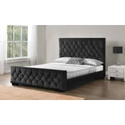 Arya Bedframe Super King Bed without Mattress Grey