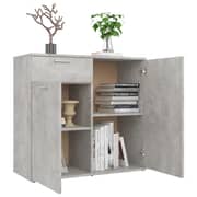 Vidaxl Sideboard Concrete Grey 80x36x75 Cm Chipboard Vidaxl Sideboard Concrete Grey 80x36x75 Cm Chipboard