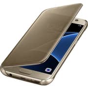 Samsung EFZG935CFEGAE Clear View Cover Gold For Galaxy S7 Edge Samsung EFZG935CFEGAE Clear View Cover Gold For Galaxy S7 Edge