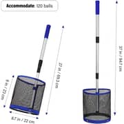 ULTIMAX Pingpong Ball Retriever, Table Tennis Ball Picker Ball Pick Up Net Bag Table Tennis Ball Picker Container Training Tool for Ball(Blue) ULTIMAX Pingpong Ball Retriever, Table Tennis Ball Picker Ball Pick Up Net Bag Table Tennis Ball Picker Container Training Tool for Ball(Blue)